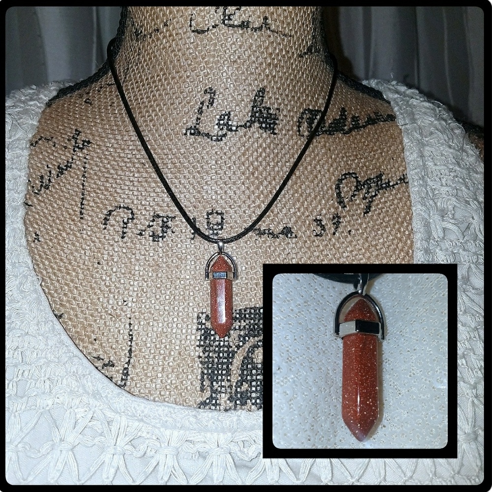 Goldstone Chakra Healing Necklace - Terra Moda
